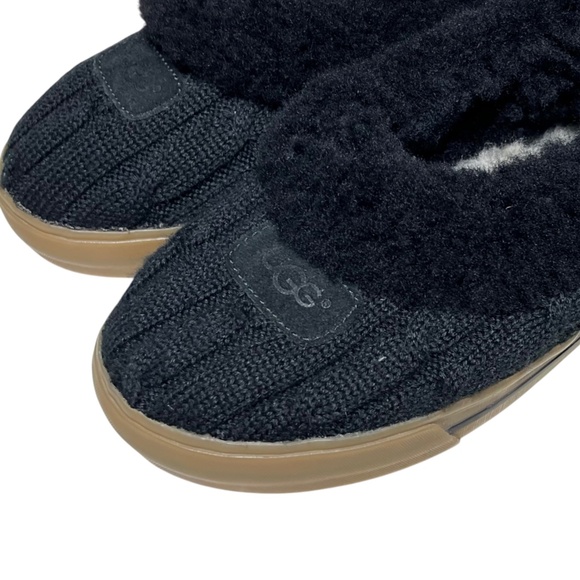 UGG Women's Cable Knit Sweater Slippers Size 7 Rylan Sheepskin Lined Cottagecore - Picture 6 of 11
